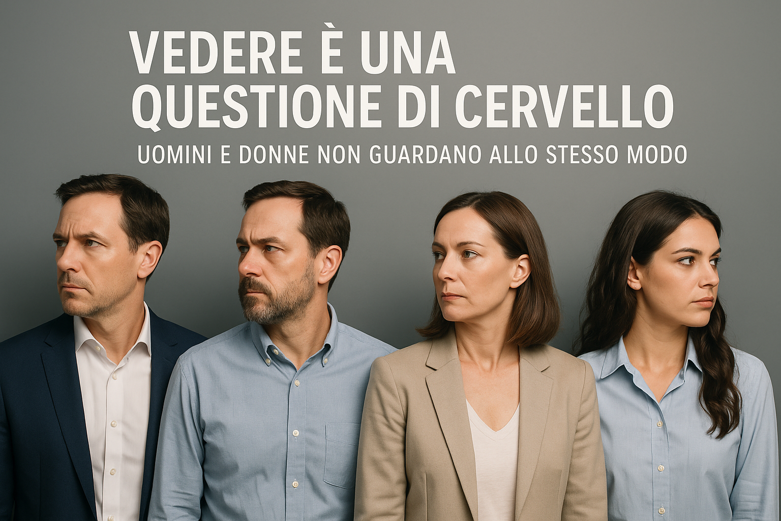 Vedere è una questione di cervello: uomini e donne non guardano allo stesso modo Percezione Visiva Differente