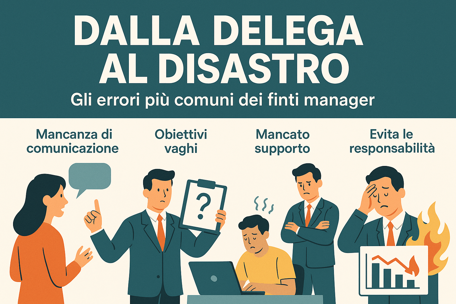 Dalla delega al disastro: gli errori più comuni dei finti manager Delega 3