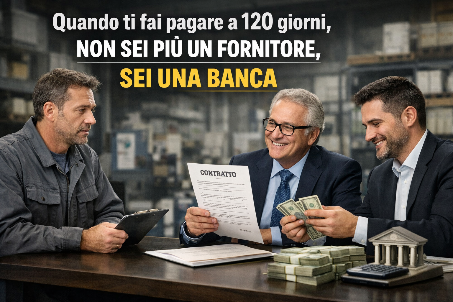 Se ti fai pagare a babbo morto non sei un fornitore, sei un bancomat Banca