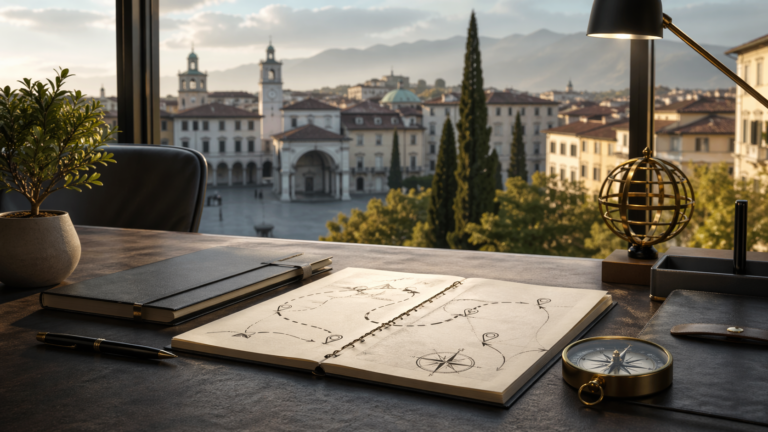 Immagine professionale per business coach a Udine, dedicata a strategia, chiarezza, leadership e sviluppo professionale.